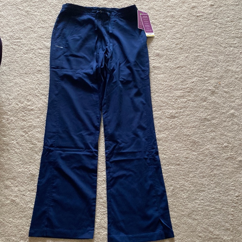 Healing hands bootcut pants for women navy blue